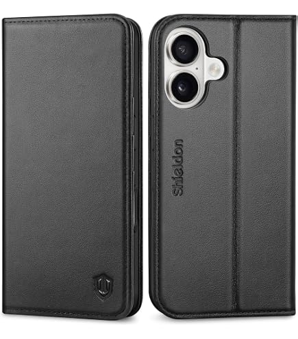 Amazon.com: SHIELDON Genuine Leather Wallet Case for iPhone 12/12